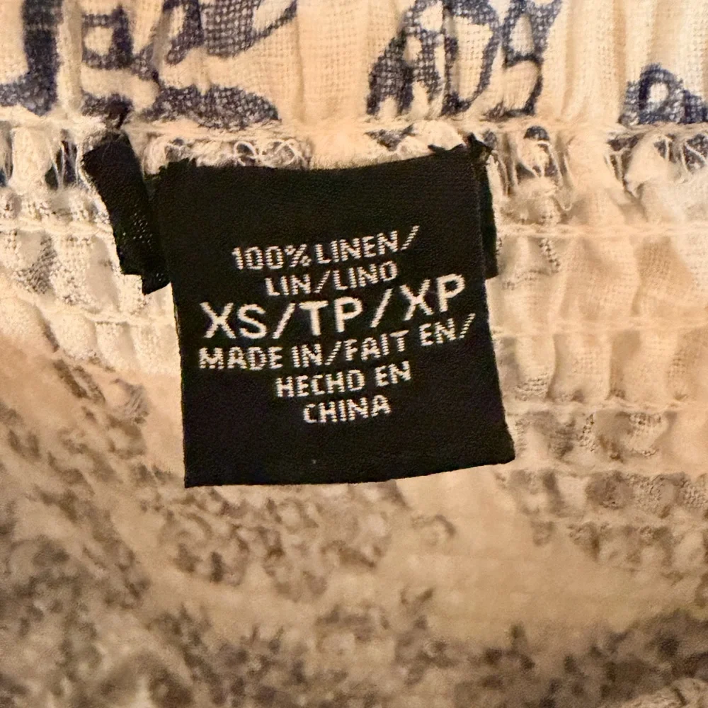 Victoria’s Secret Strapless Blue & White Floral Linen Maxi Dress XS (fits small) - Picture 4 of 5